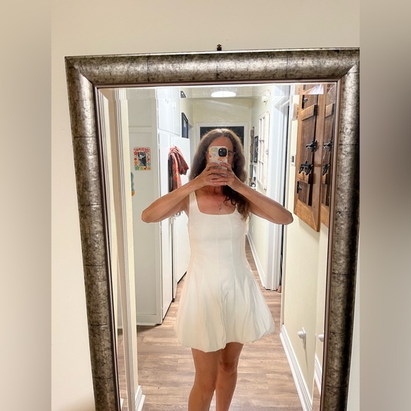 Fashion Nova White Jaden Bubble Mini Dress. Small. - Picture 11 of 14
